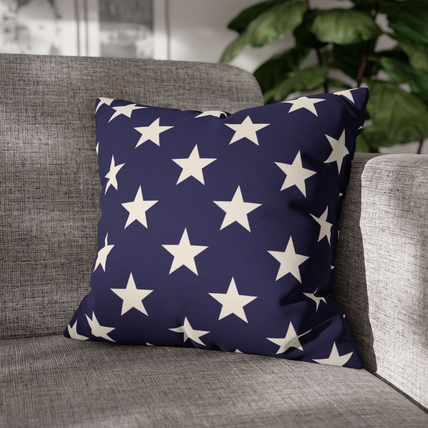 Patriotic Stars & Stripes AOP Square Throw Pillow - Mix & Match