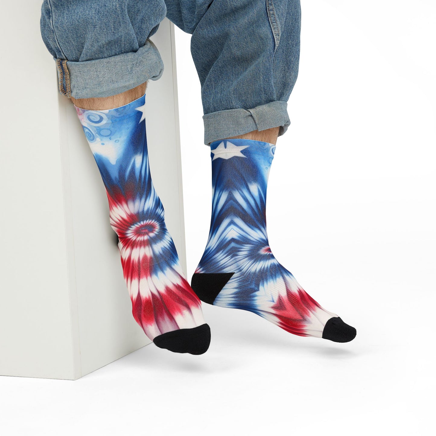 Custom Pattern Sublimation Crew Socks – Personalized Full-Print Design