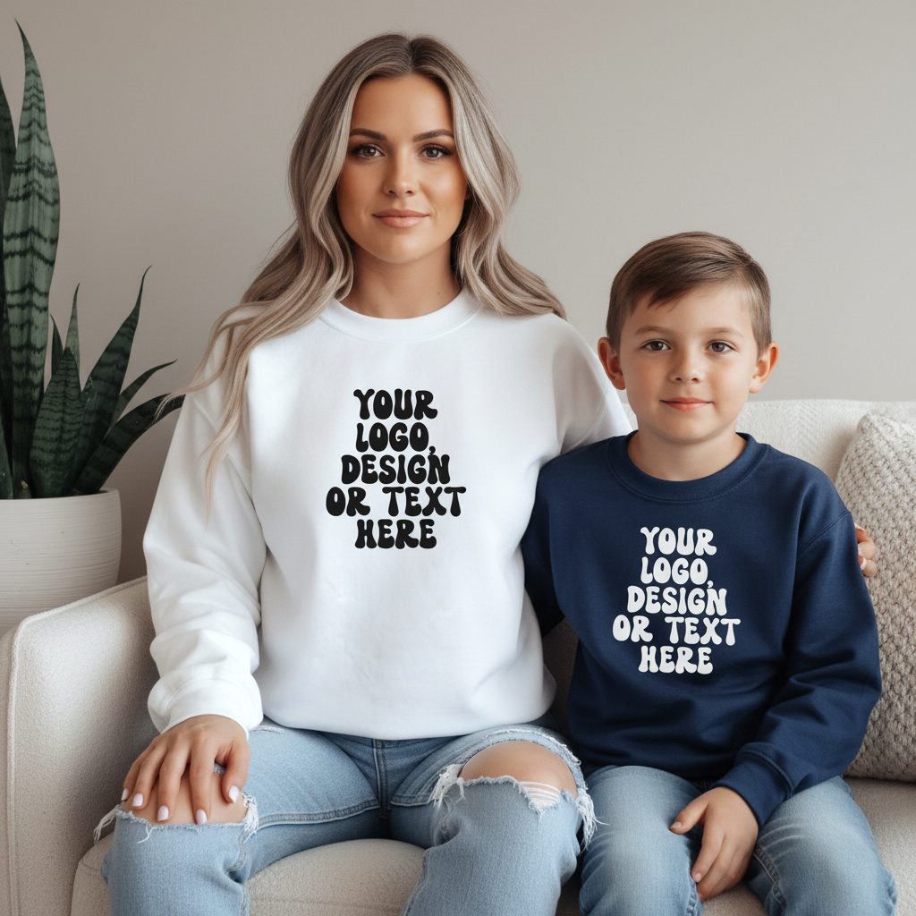 Gildan Basic Unisex Crewneck - Add Your Text, Design or Logo