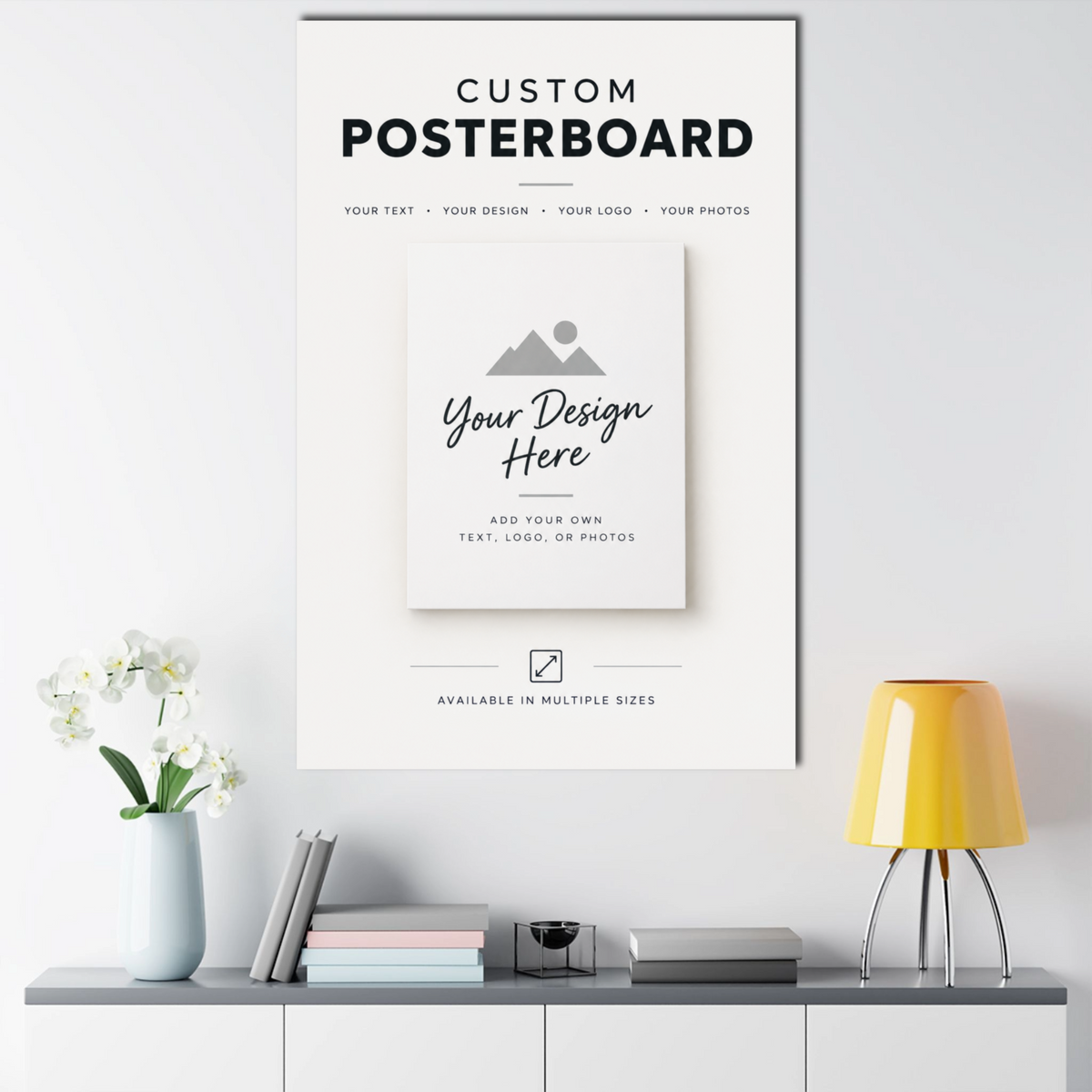 Custom Poster Board – Personalized Poster, Sign or Display - Add Your Design, Photo, Logo or Text