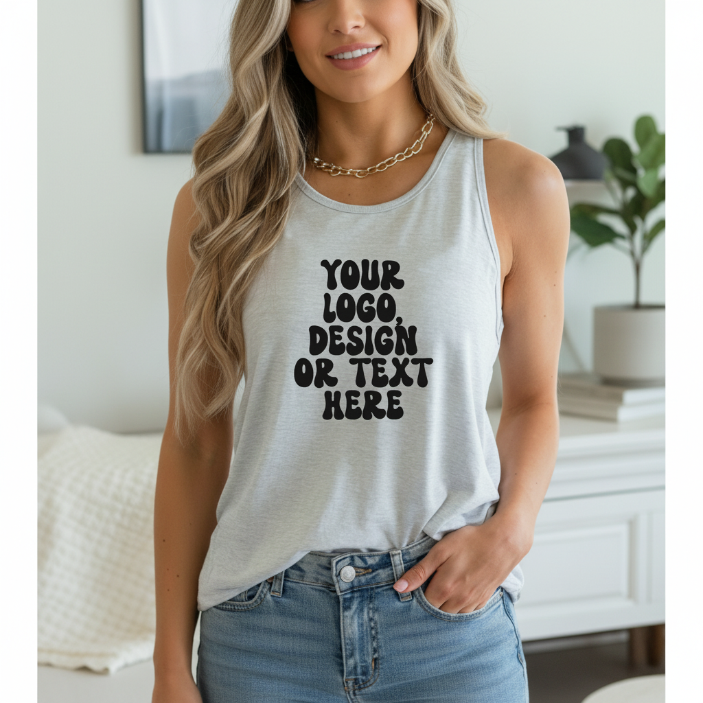 Next Level Women's Ideal Racerback Tank Top  - Add Your Text, Design, or Logo