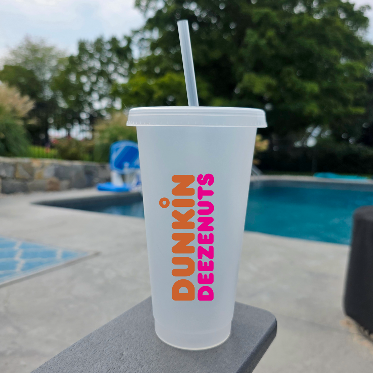 Funny Reusable Cold Cup – Dunkie Junkie or Dunkin’ Deezenuts Coffee Cup