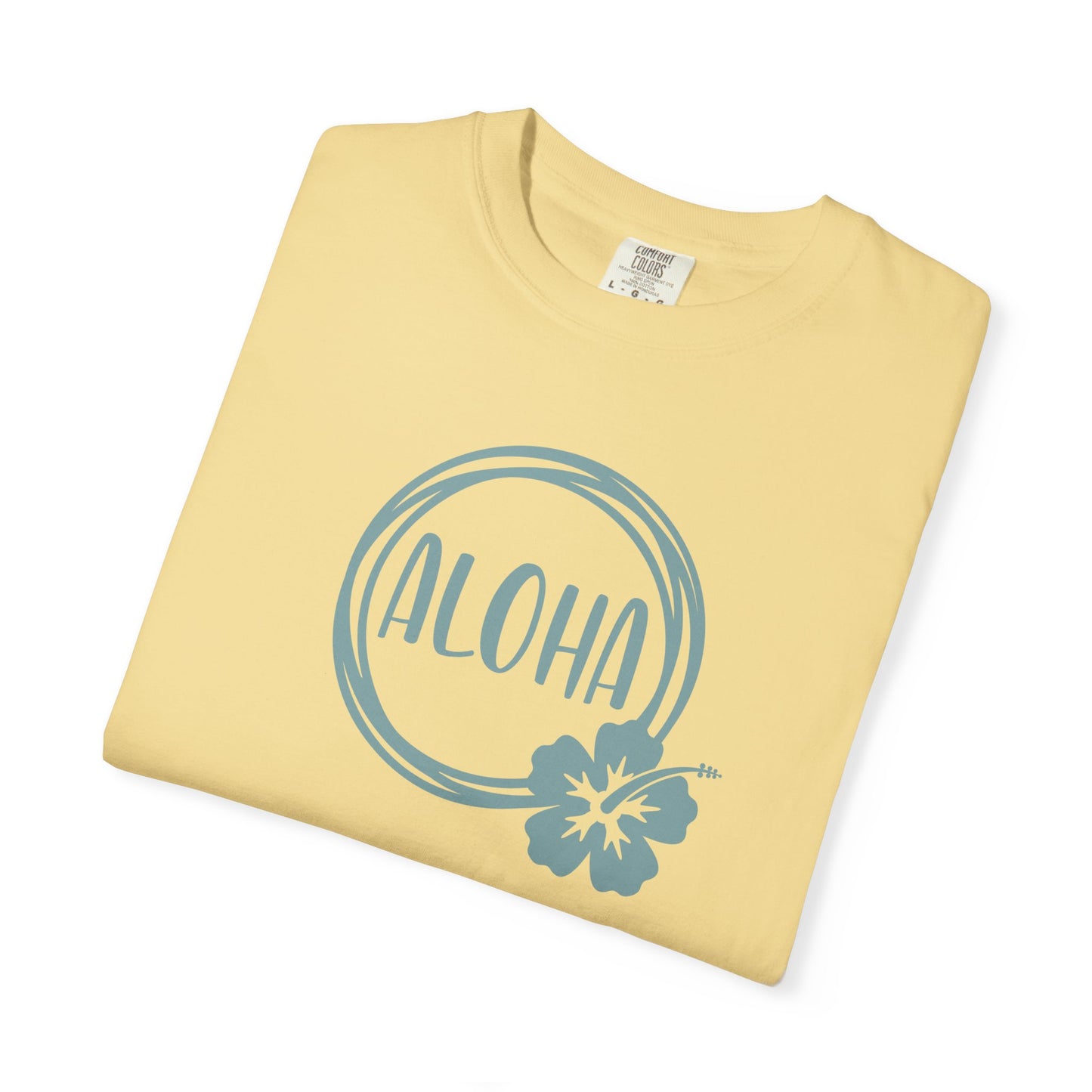 Aloha Comfort Colors T-Shirt - Hibiscus Coastal Tee