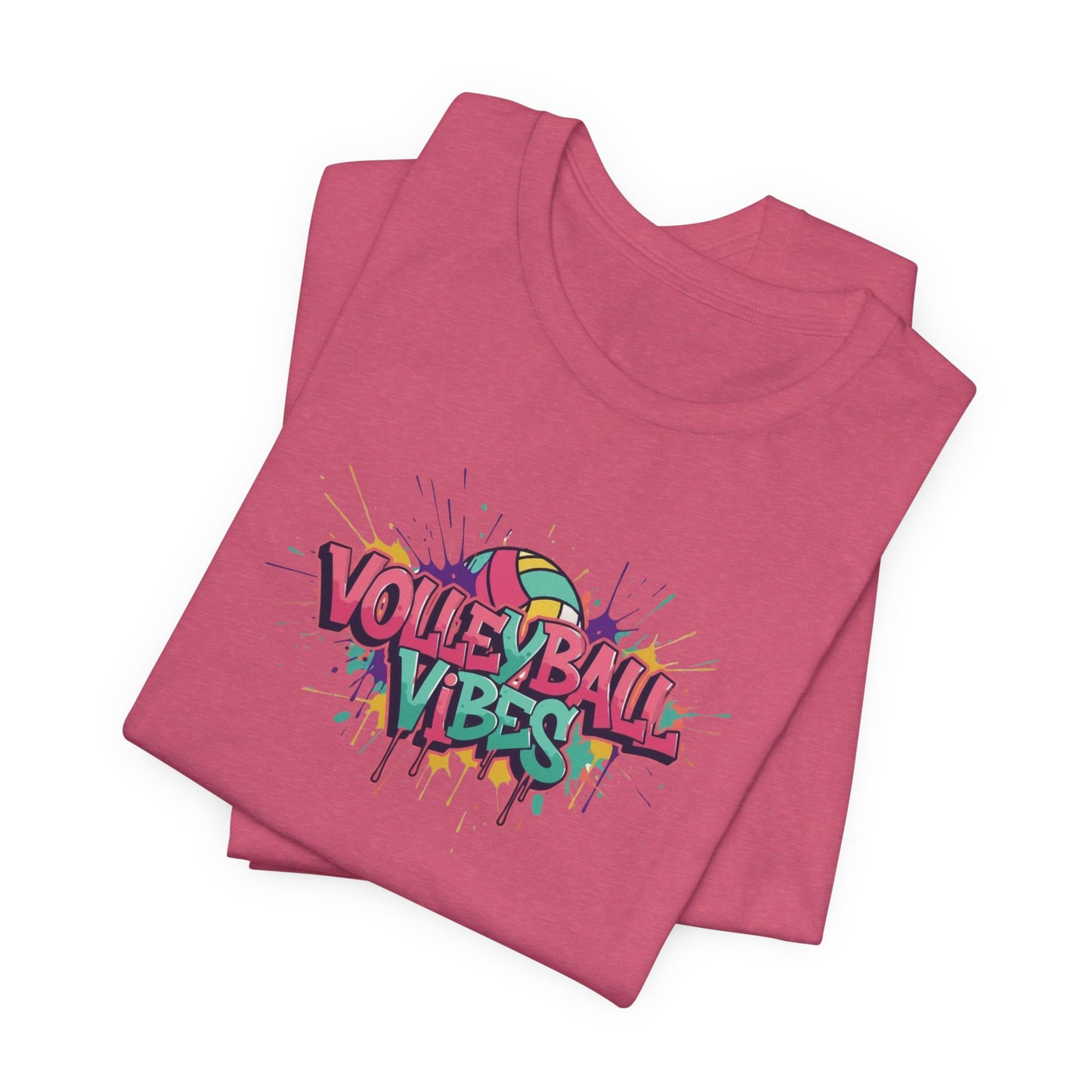 Volleyball Vibes Graffiti T-Shirt, Colorful Volleyball Shirt for Kids & Adults