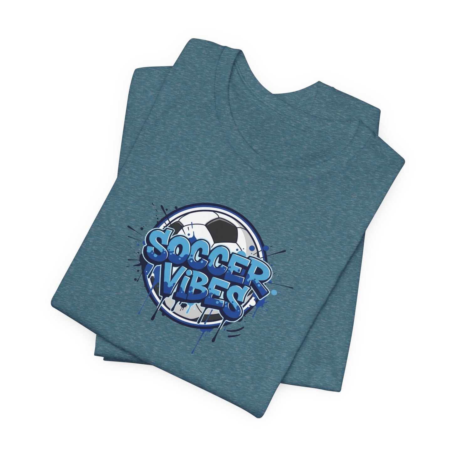 Soccer Vibes Graffiti T-Shirt, Colorful Soccer Shirt for Kids & Adults