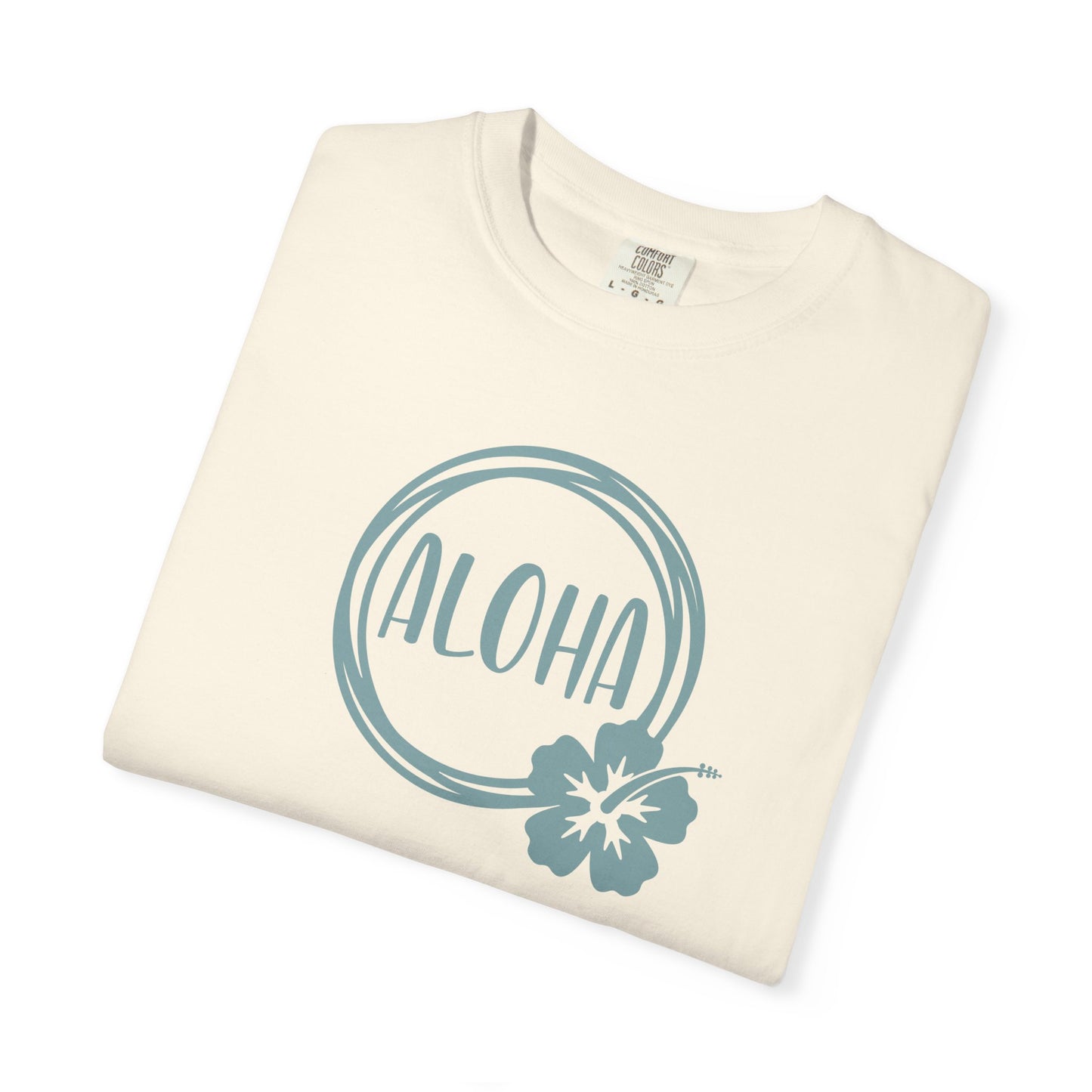 Aloha Comfort Colors T-Shirt - Hibiscus Coastal Tee
