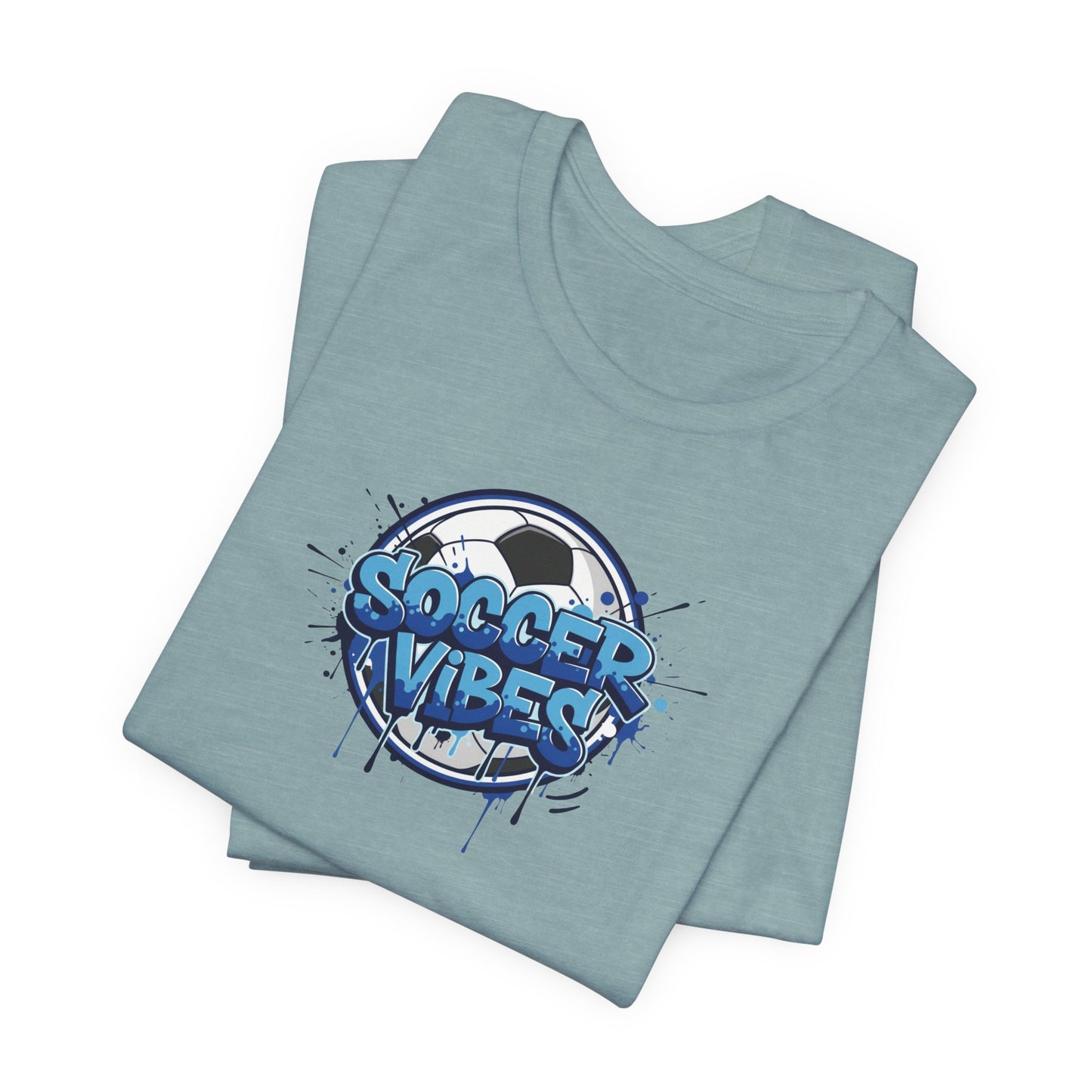 Soccer Vibes Graffiti T-Shirt, Colorful Soccer Shirt for Kids & Adults