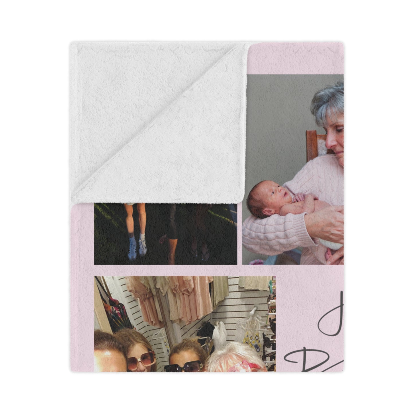 Custom Photo Blanket, Personalized 50x60 Fleece Photo Collage Blanket