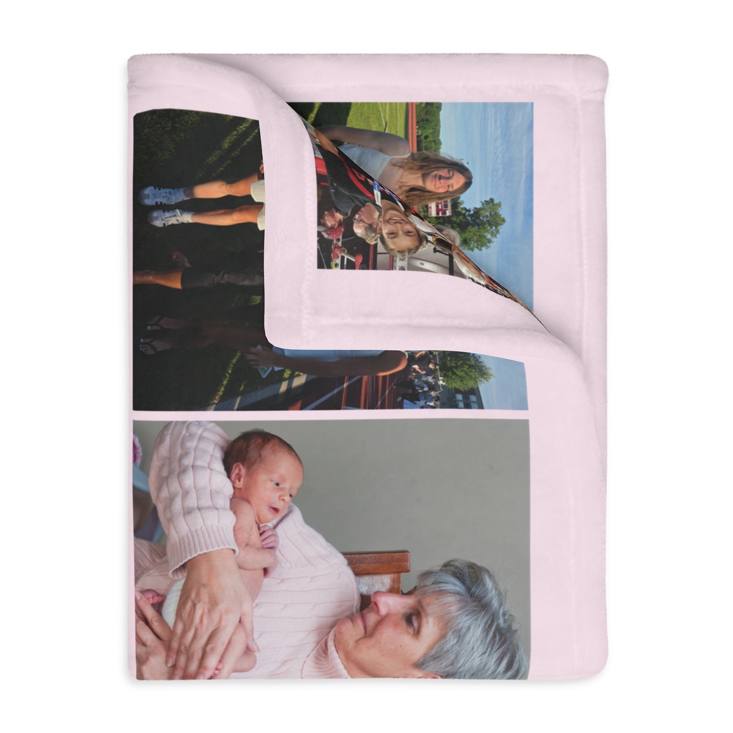 Custom Photo Blanket, Personalized 50x60 Fleece Photo Collage Blanket