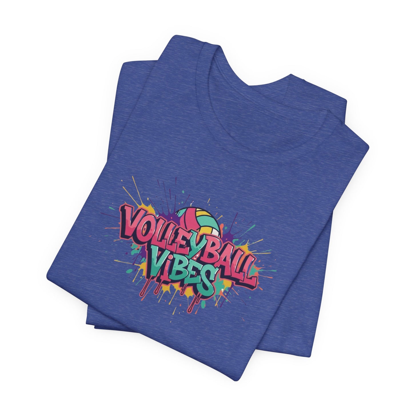 Volleyball Vibes Graffiti T-Shirt, Colorful Volleyball Shirt for Kids & Adults