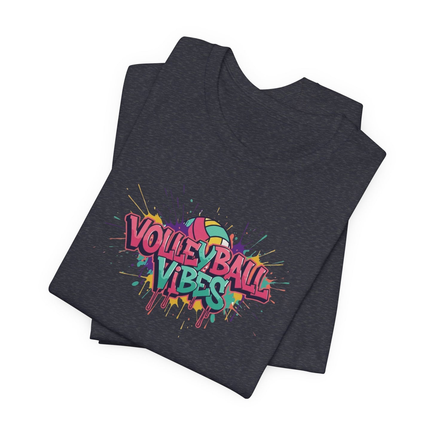 Volleyball Vibes Graffiti T-Shirt, Colorful Volleyball Shirt for Kids & Adults
