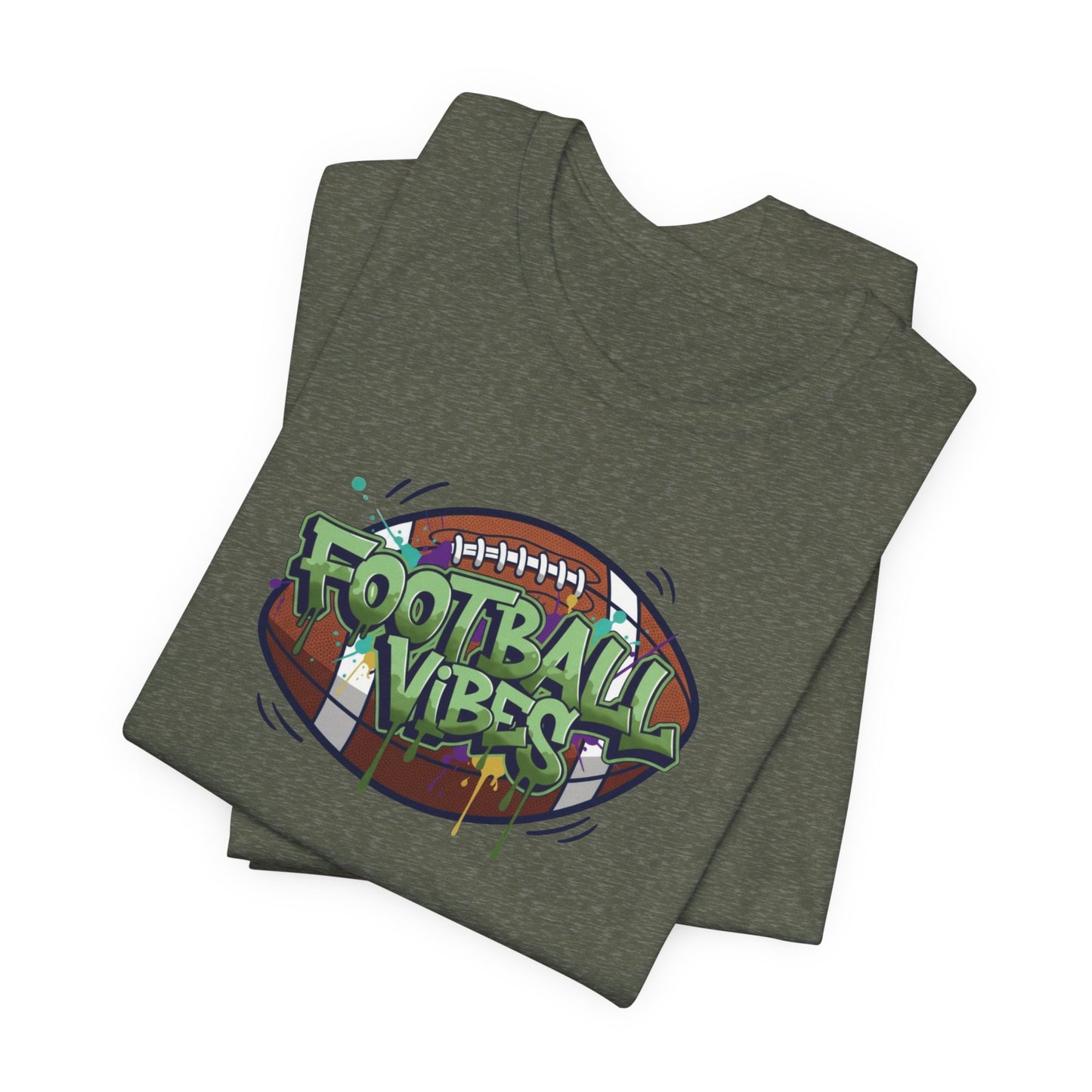 Football Vibes Graffiti T-Shirt, Colorful Football Shirt for Kids & Adults