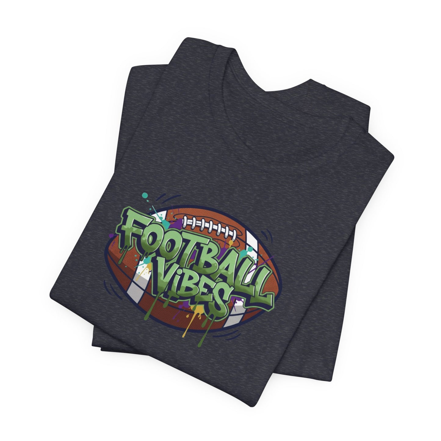 Football Vibes Graffiti T-Shirt, Colorful Football Shirt for Kids & Adults