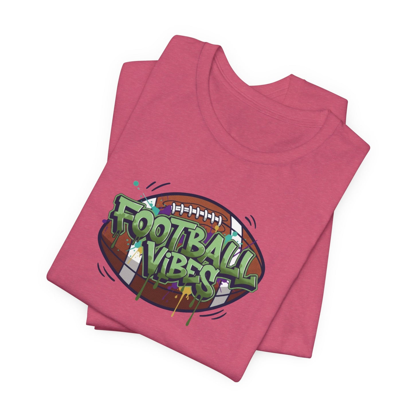 Football Vibes Graffiti T-Shirt, Colorful Football Shirt for Kids & Adults