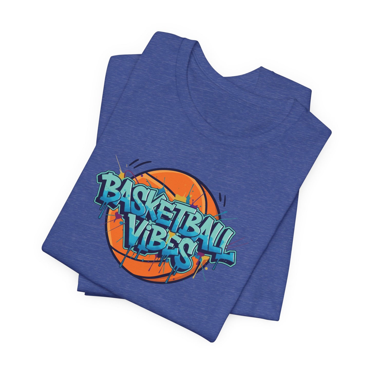 Basketball Vibes Graffiti T-Shirt, Colorful Basketball Shirt for Kids & Adults