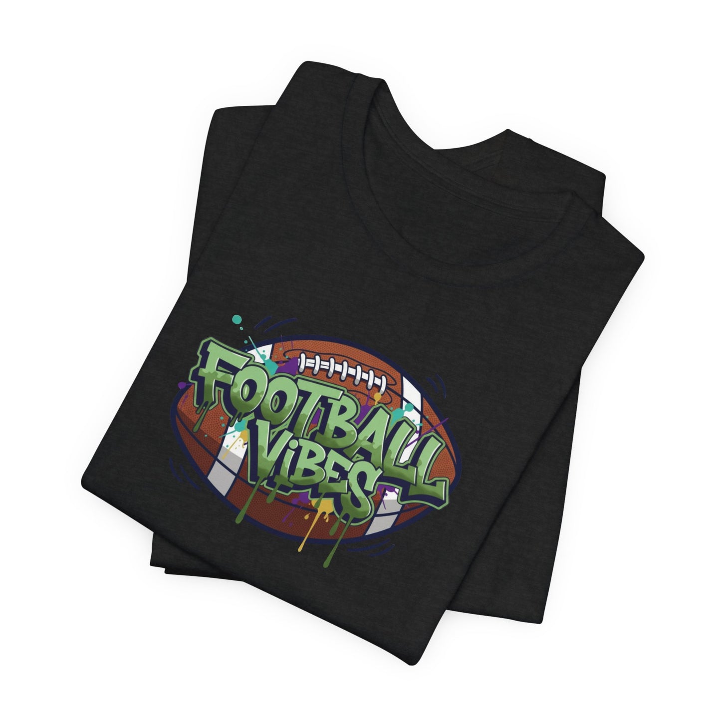 Football Vibes Graffiti T-Shirt, Colorful Football Shirt for Kids & Adults