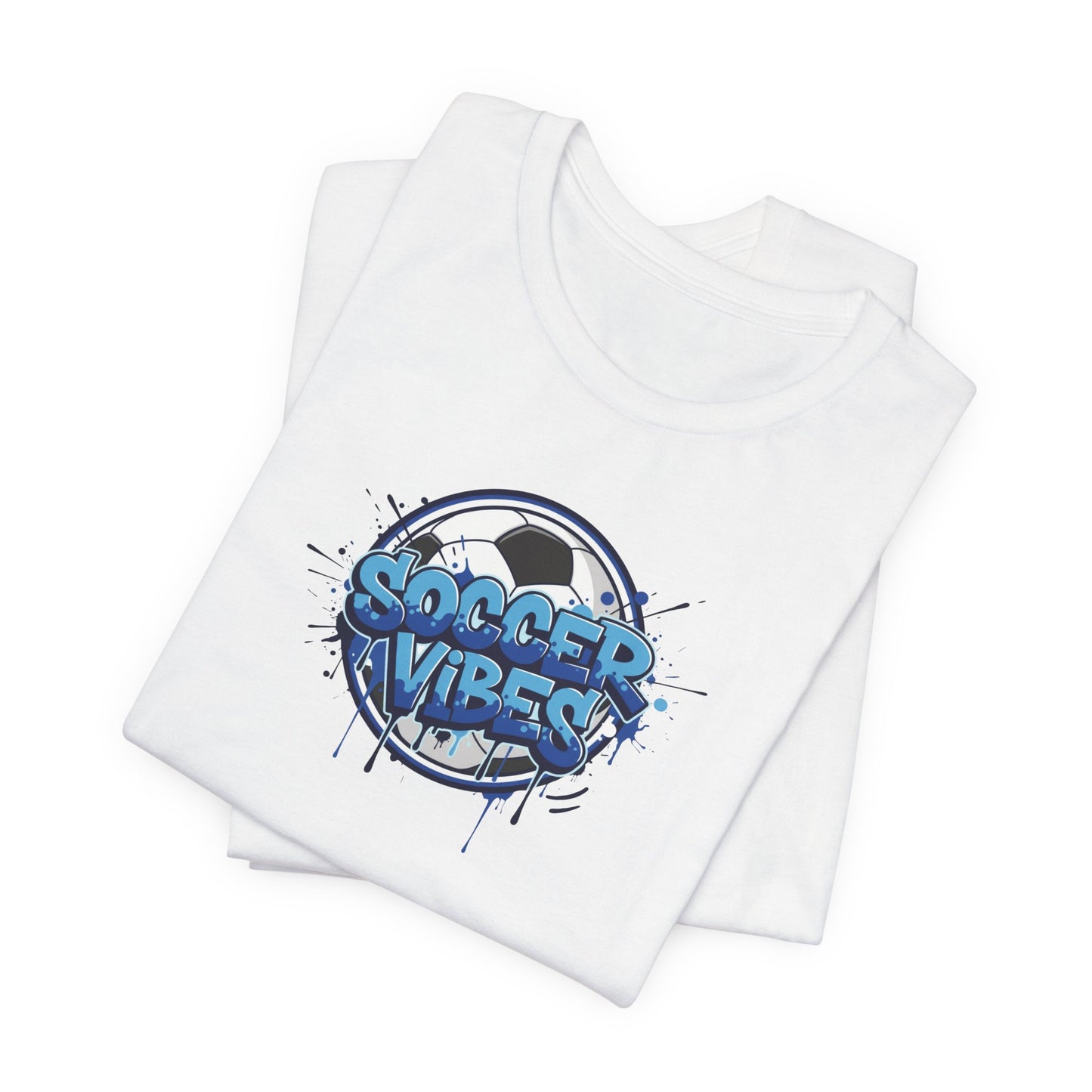 Soccer Vibes Graffiti T-Shirt, Colorful Soccer Shirt for Kids & Adults