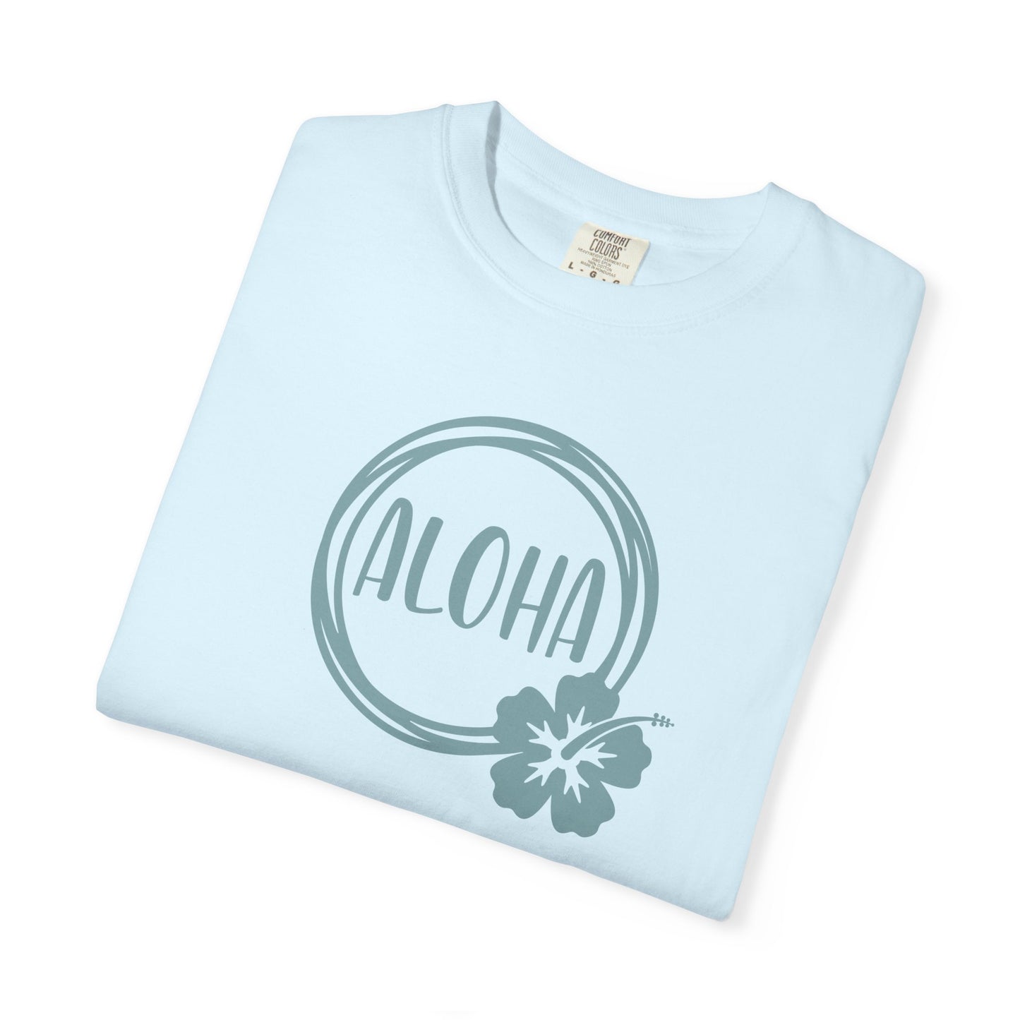 Aloha Comfort Colors T-Shirt - Hibiscus Coastal Tee