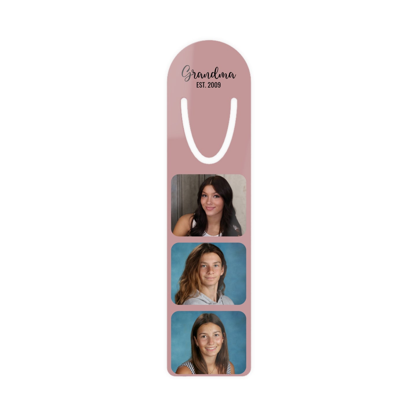 Custom Photo Collage Metal Bookmark – Personalized Picture Bookmark Gift for Book Lovers