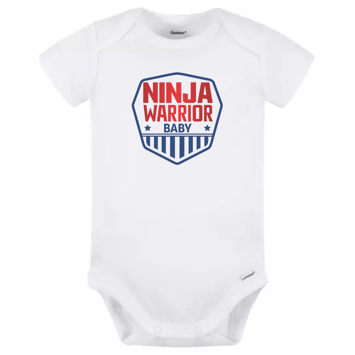 Ninja Warrior Baby Onesie – Infant Bodysuit with Shield Design