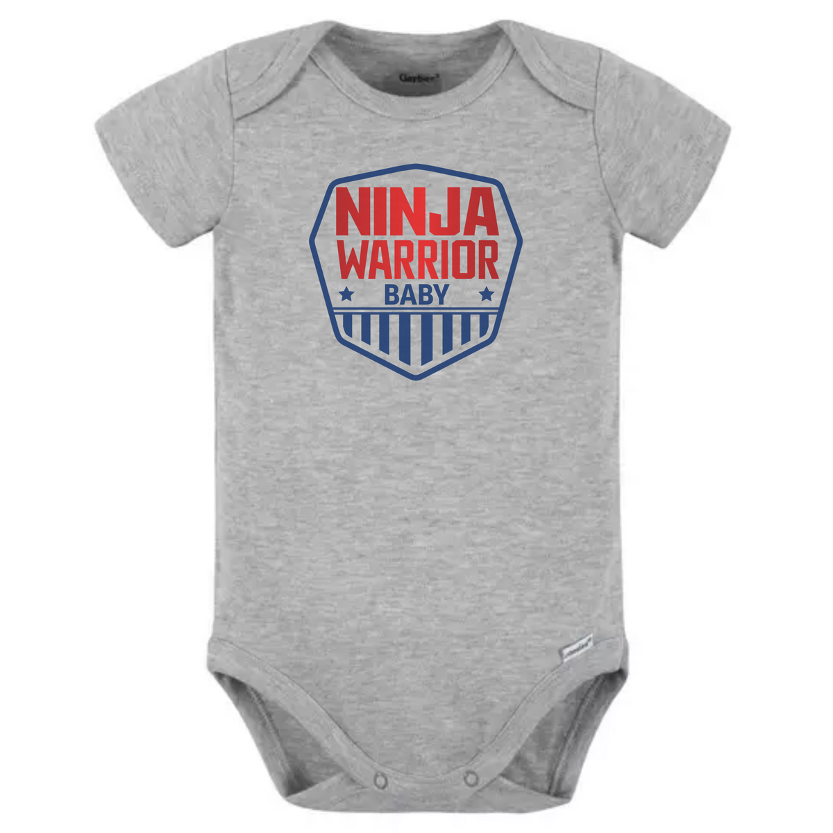 Ninja Warrior Baby Onesie – Infant Bodysuit with Shield Design