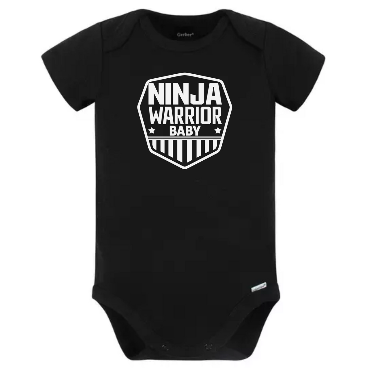 Ninja Warrior Baby Onesie – Infant Bodysuit with Shield Design