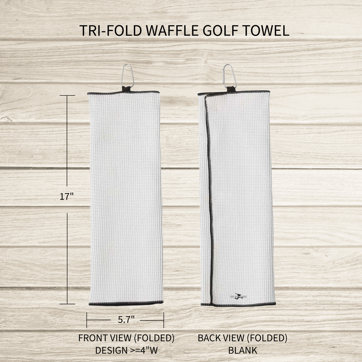 Fun Fairway Golf Towels with Carabiner - 10 Designs