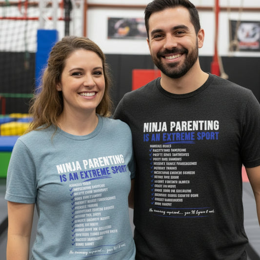 Ninja Parenting Is an Extreme Sport Unisex Adult T-Shirt | Funny Ninja Mom & Dad Tee