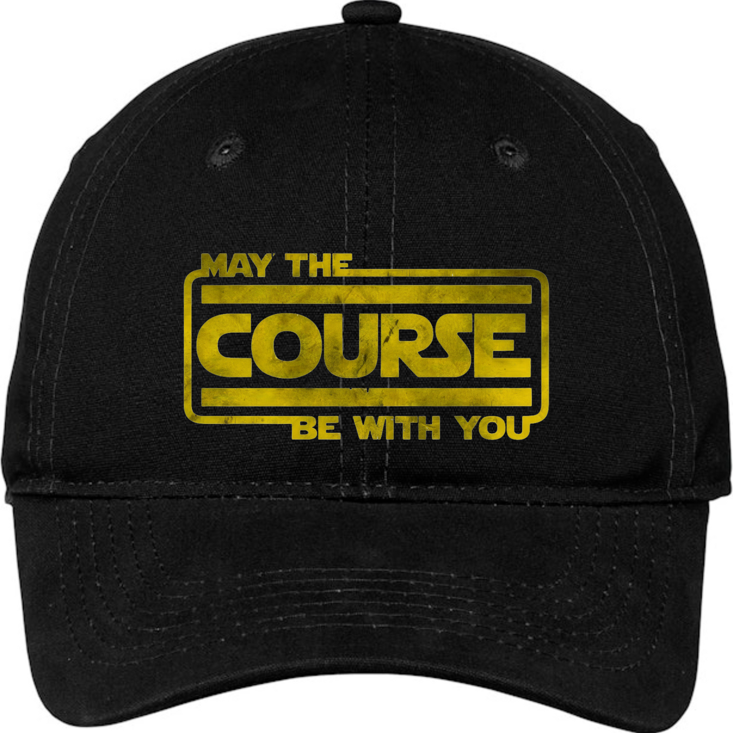 May the Course Be With You Baseball Cap - Golf, OCR, XC & Ninja Warrior Hat