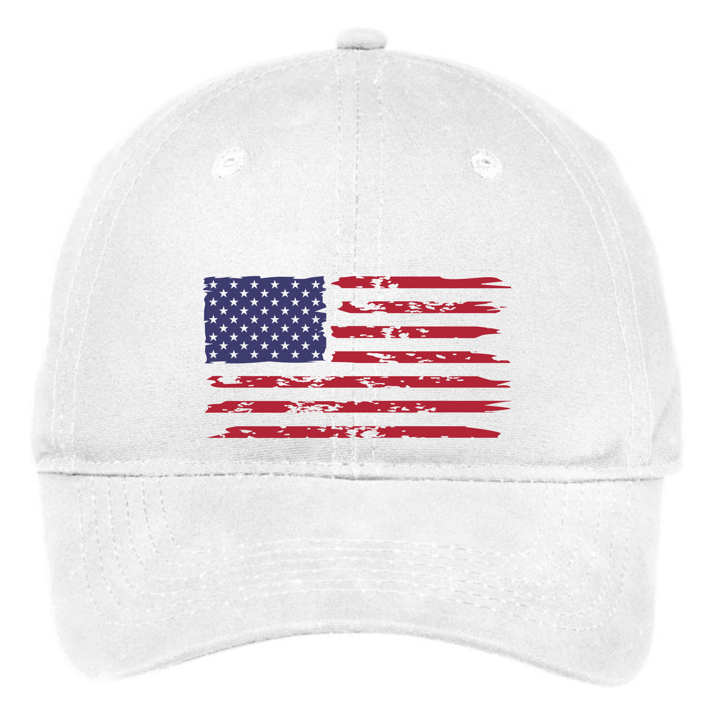 Distressed American Flag Hat – Vintage USA Patriotic Baseball Cap