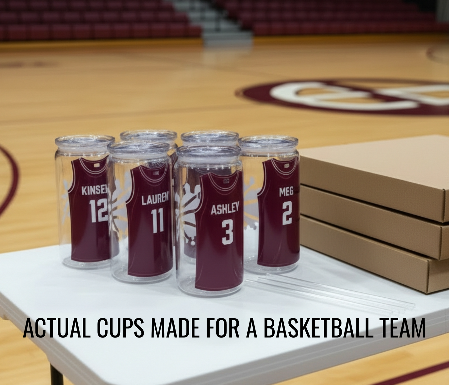 Personalized 16 oz Sports Team Plastic Cup