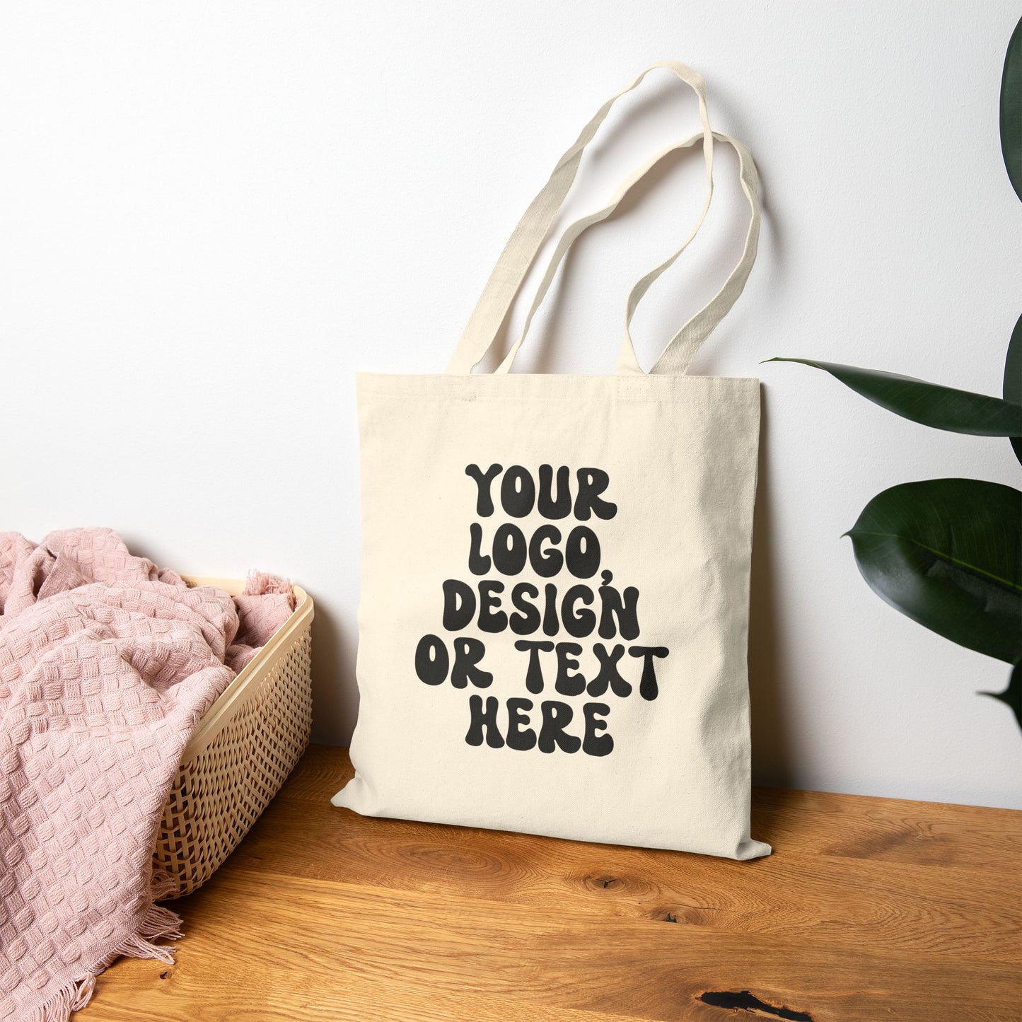 Lightweight Custom Tote Bag – 14.5” x 15.5” Personalized Everyday Carry Tote
