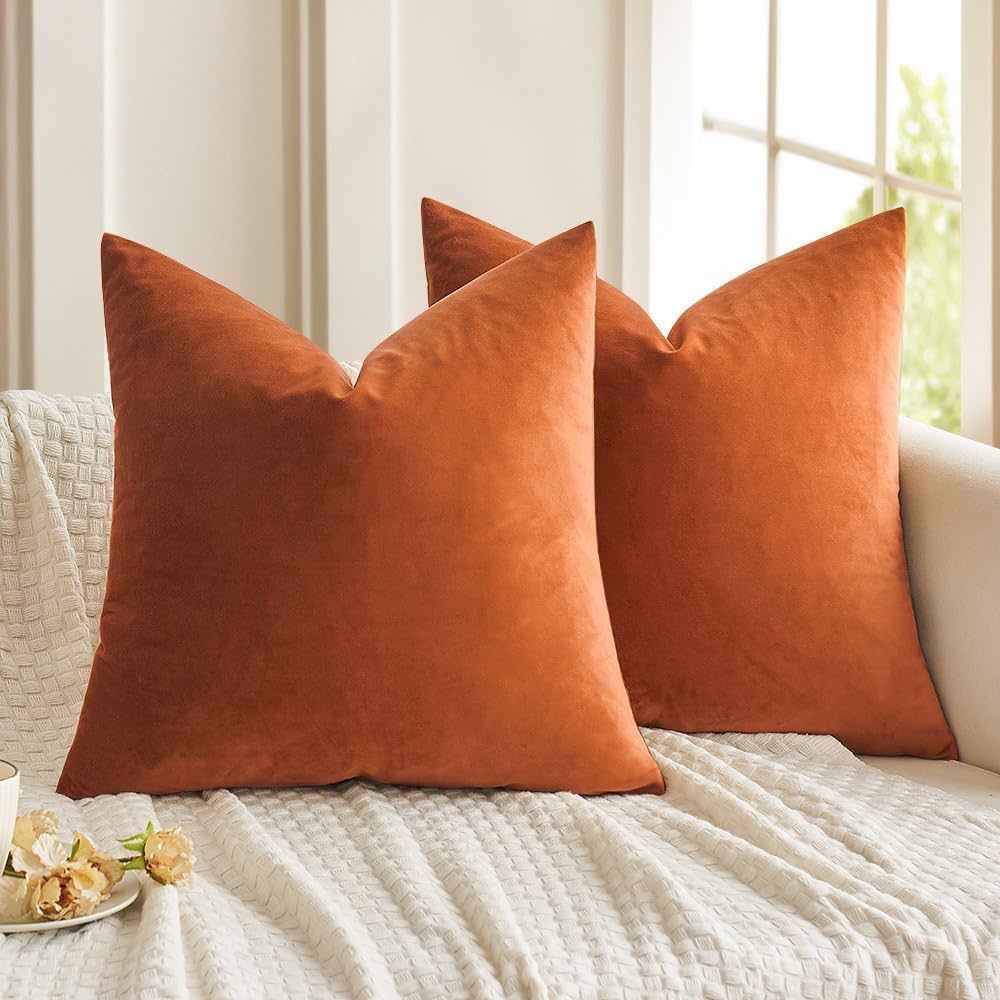 Halloween Velvet Throw Pillow Covers - Optional Pillow Inserts