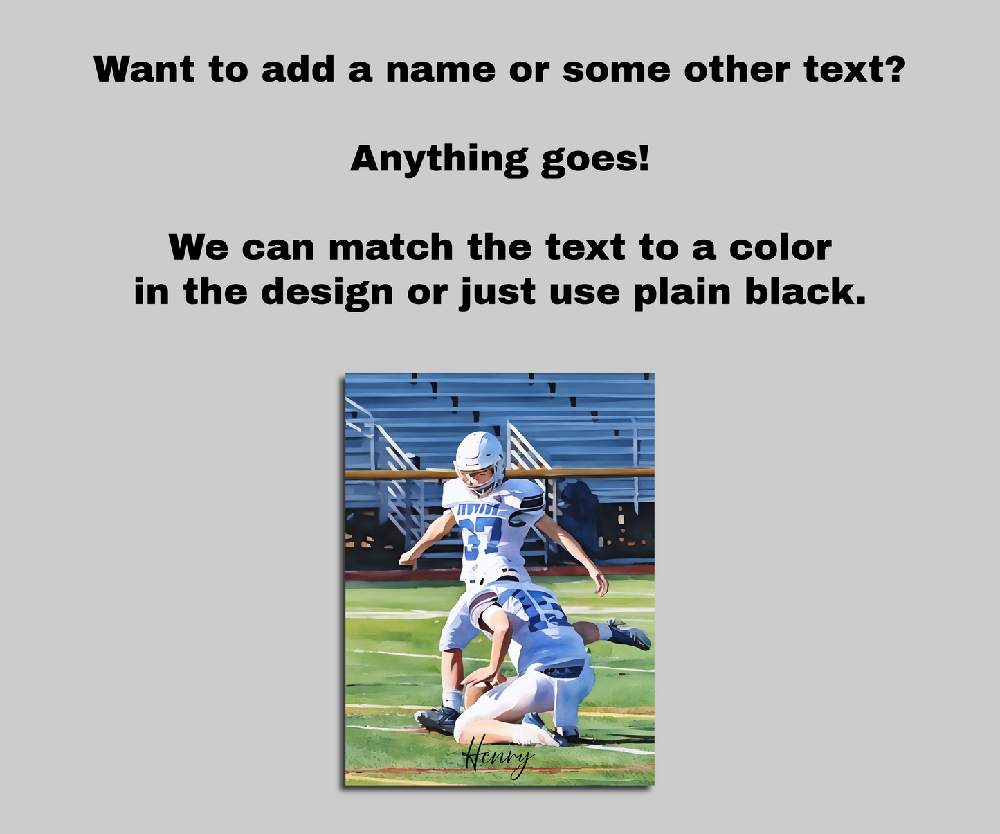 Custom Athlete Canvas Print from Event Photo, Action Photo Canvas