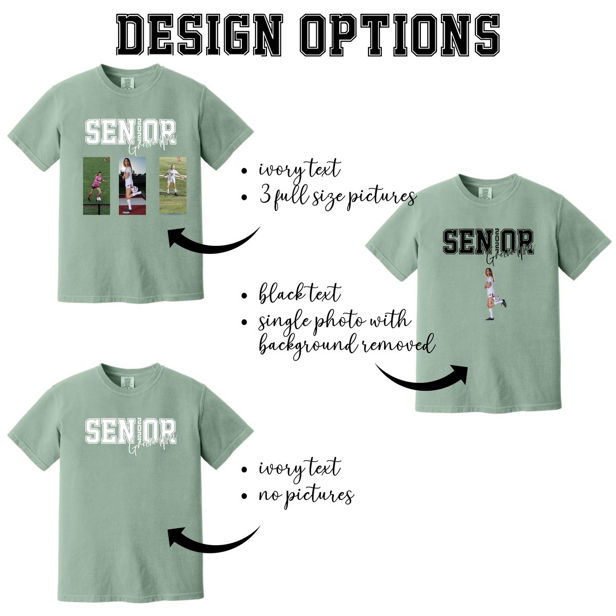 Senior Family T-Shirt | Personalized Mom, Dad, Grandma & Grandpa Shirt (with optional Photos)