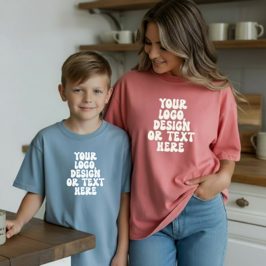 Comfort Colors Unisex Heavyweight Garment-Dyed Tee - Add Your Text, Design, or Logo