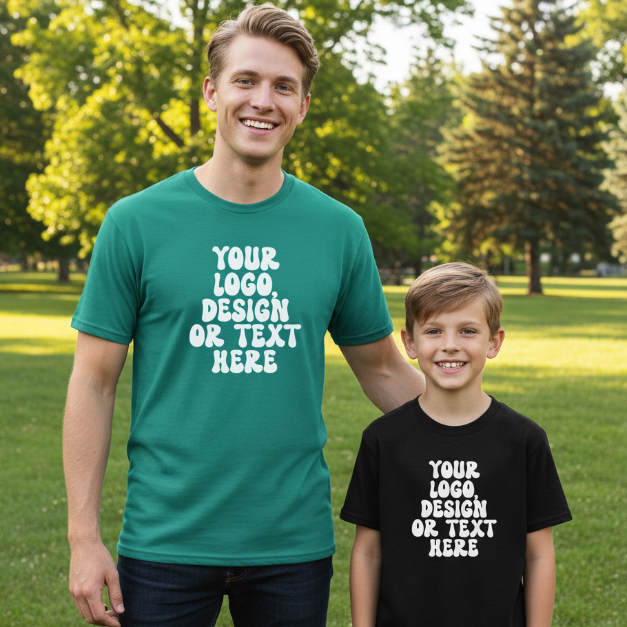 Gildan Unisex Light Cotton T-Shirt - Add Your Text, Design or Logo