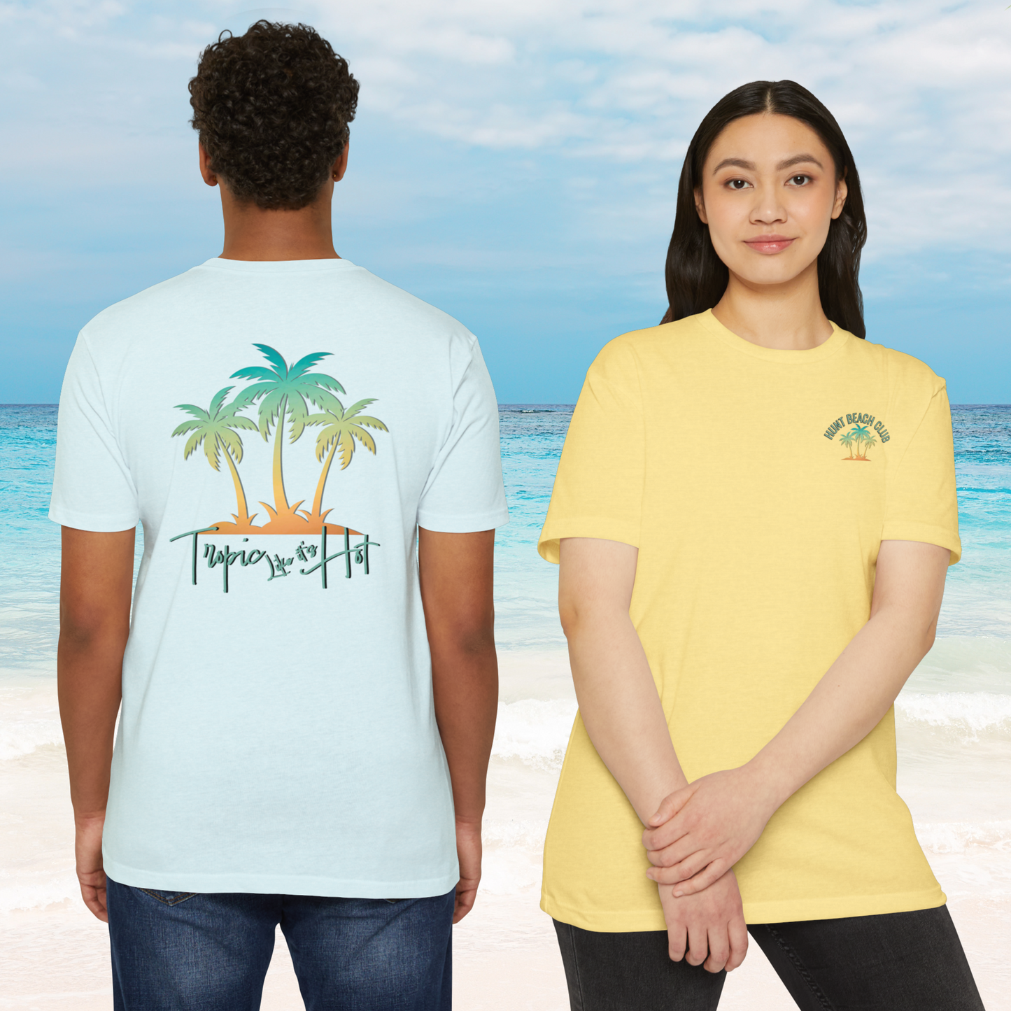 Hunt Beach Club Tropic Like It’s Hot Unisex T-Shirt – Summer Tee