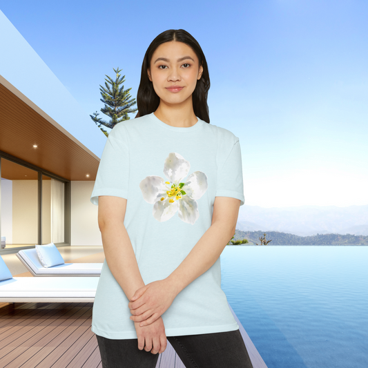Hunt Beach Club Watercolor Flower Unisex T-Shirt – Summer Floral Tee