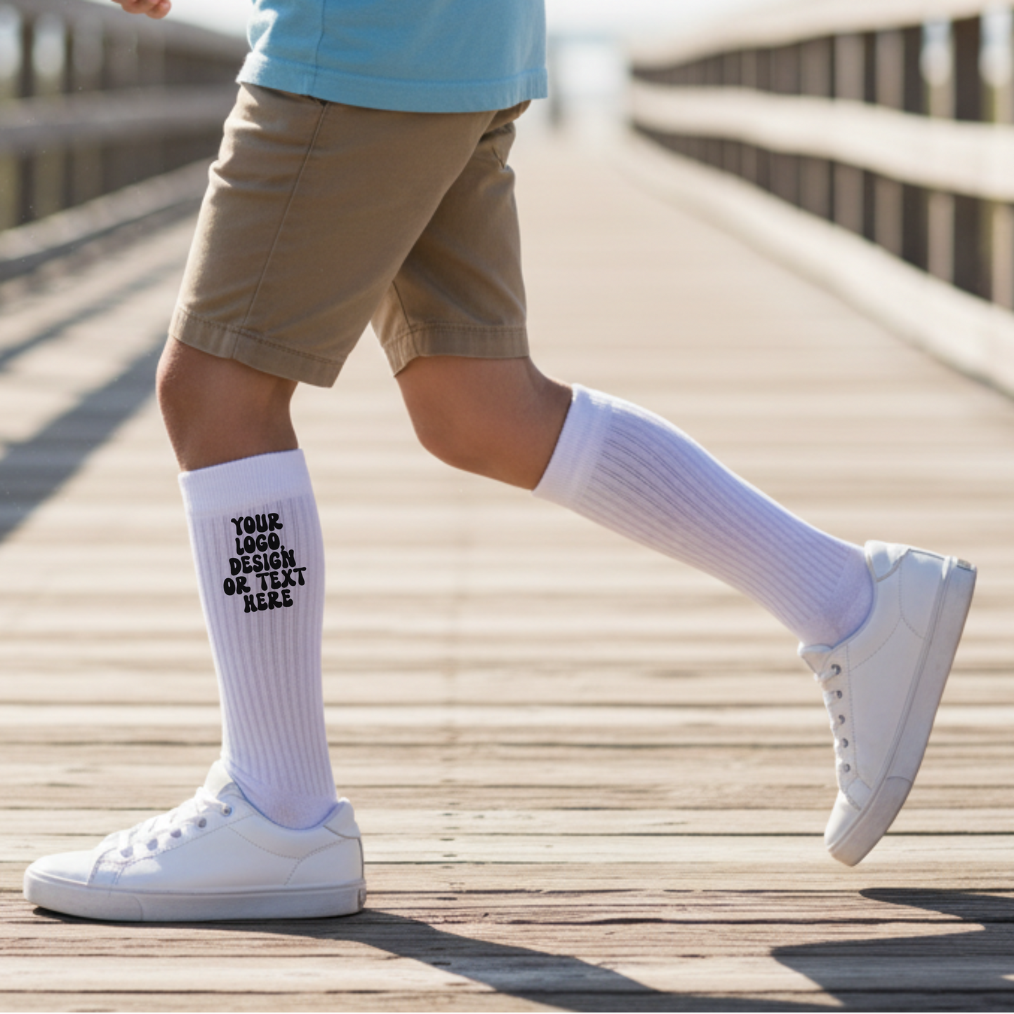 Unisex Crew Socks - Add Your Text, Design or Logo