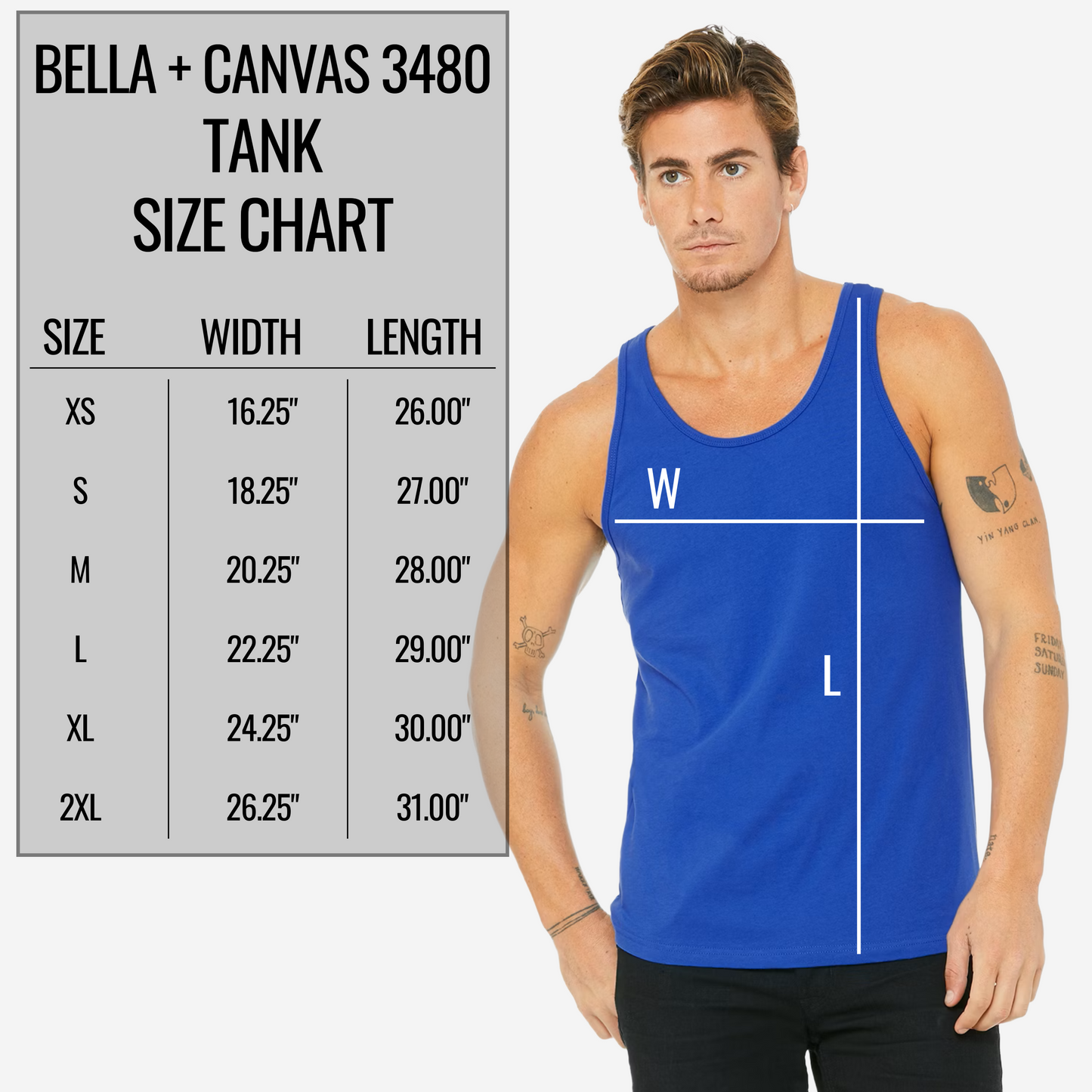 Bella + Canvas Unisex Jersey Tank - Add Your Text, Design or Logo
