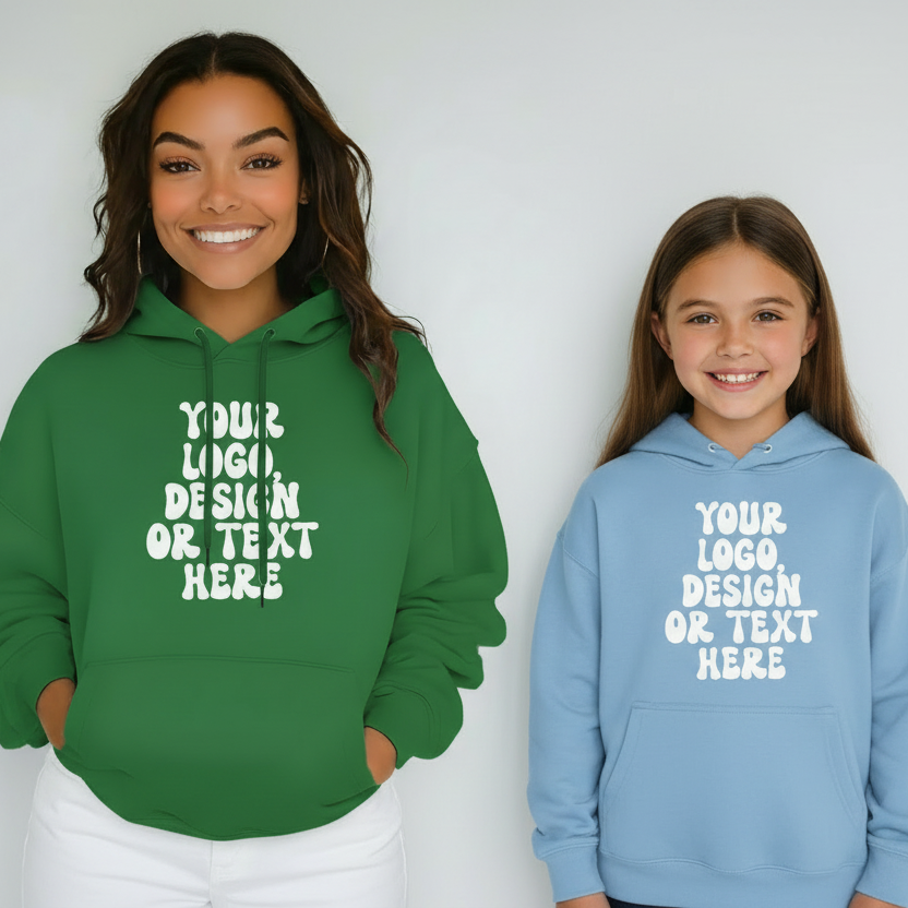 Gildan Basic Unisex Hoodie - Add Your Text, Design or Logo