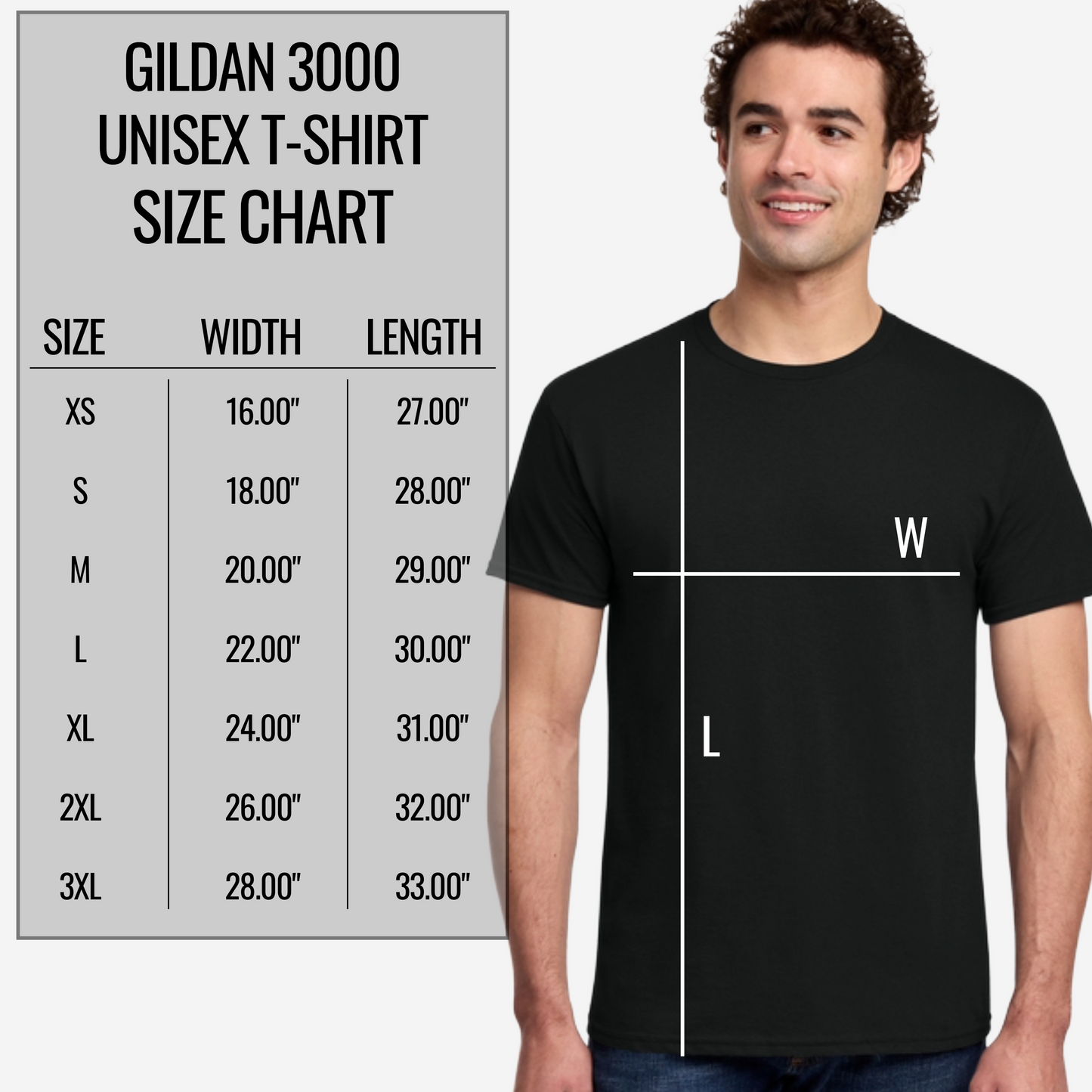 Gildan Unisex Light Cotton T-Shirt - Add Your Text, Design or Logo