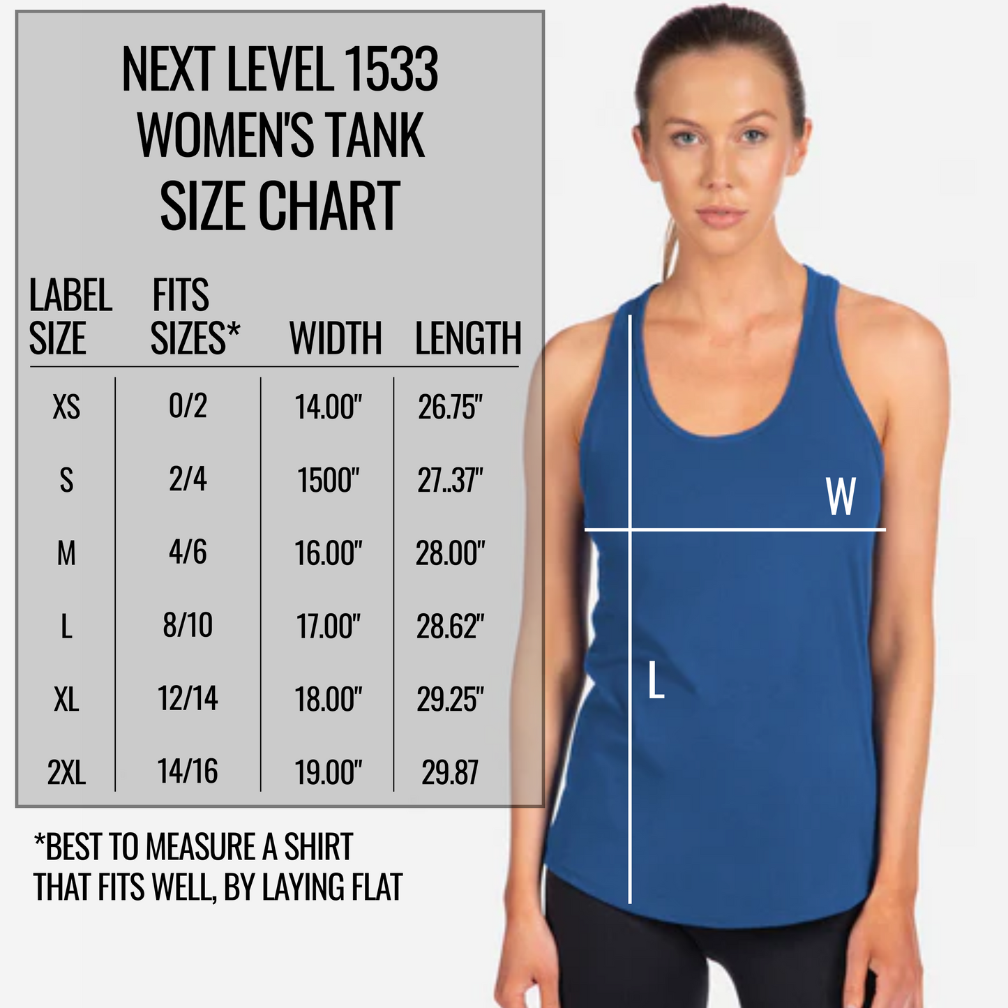 Next Level Women's Ideal Racerback Tank Top  - Add Your Text, Design, or Logo