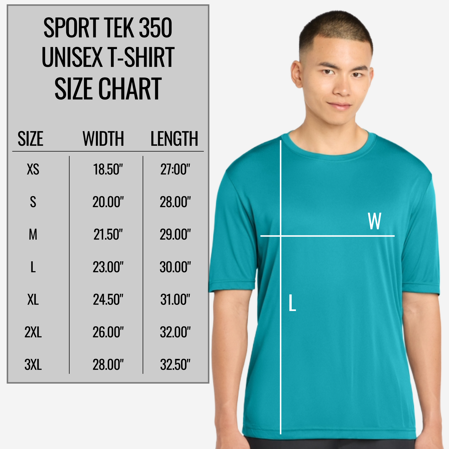Sport Tek Unisex Moisture Wicking Competitor Tee - Add Your Text, Design, or Logo