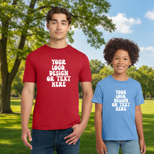 Gildan Unisex Light Cotton T-Shirt - Add Your Text, Design or Logo