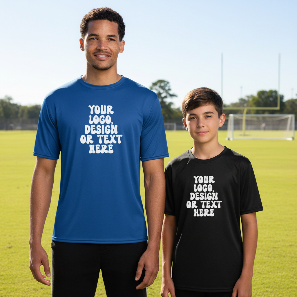 Port & Company Unisex Moisture Wicking Performance Tee - Add Your Text, Design, or Logo