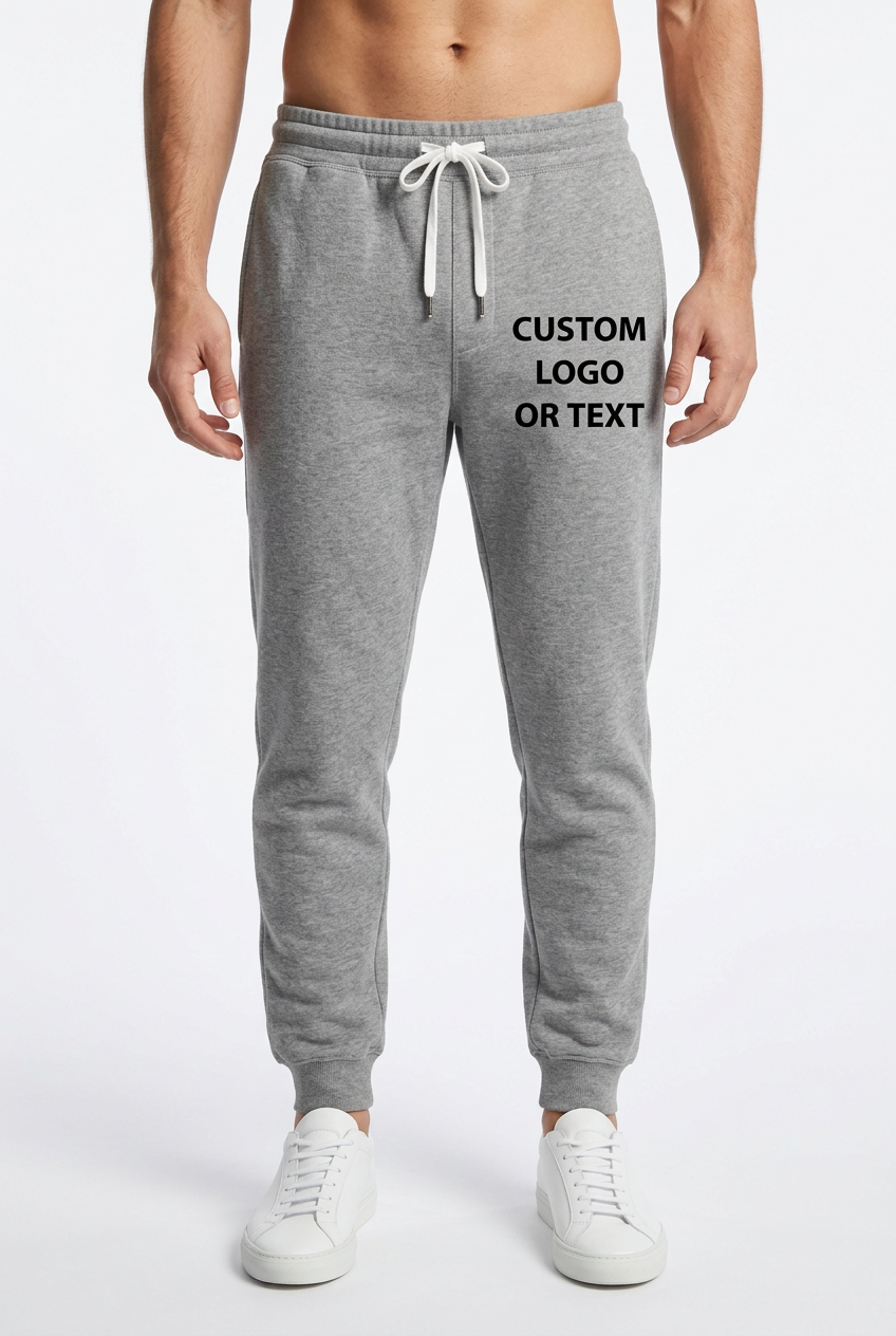 Pennant Throwback Jogger Sweatpants - Add Your Text or Logo
