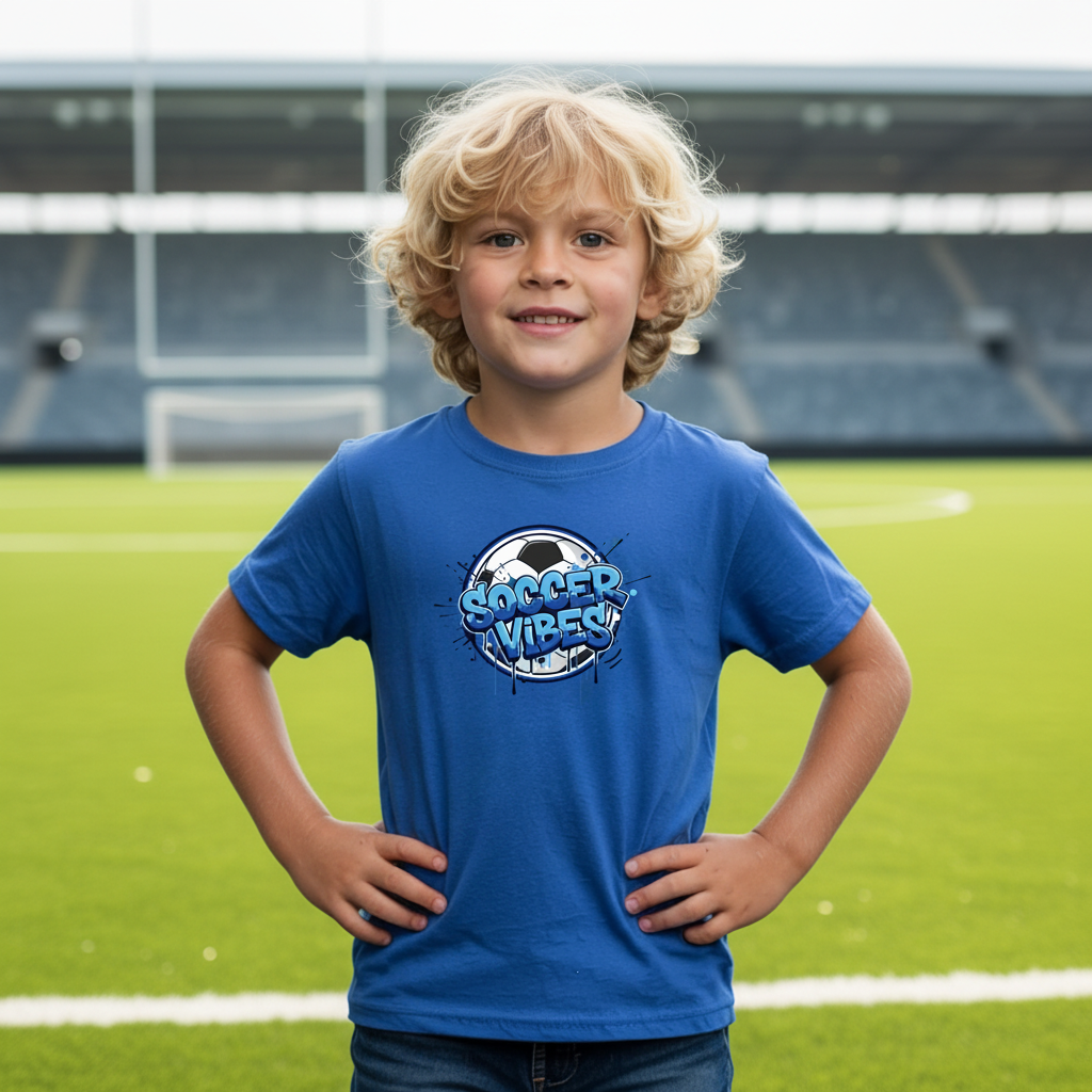 Soccer Vibes Graffiti T-Shirt, Colorful Soccer Shirt for Kids & Adults