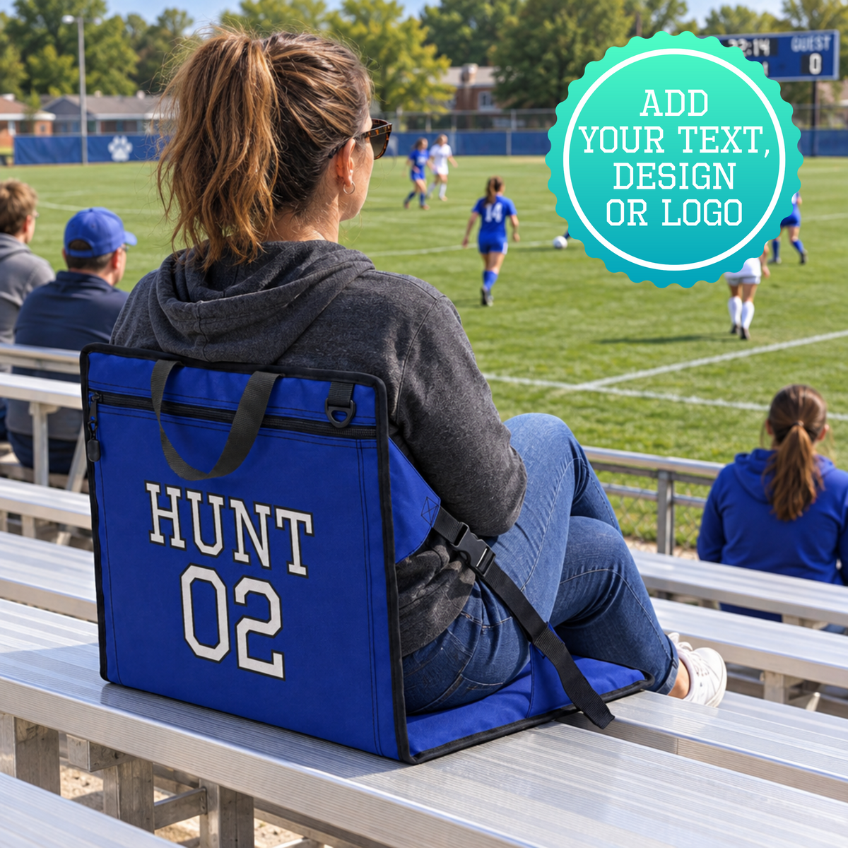Custom Stadium Seat - Add Your Text, Design or Logo